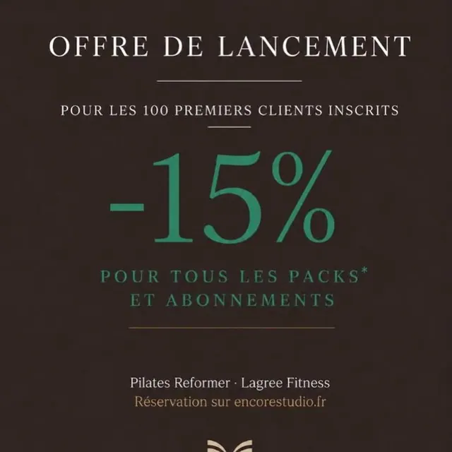 ✨ -15 % SUR LES PACKS & ABONNEMENTS ✨ Pour les 100 premiers clients 🤎 Avec le code :WELCOMEENCORE15 Le Pilates Refor…